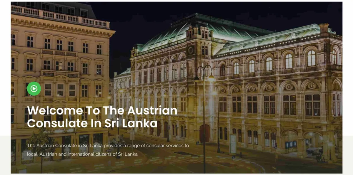 Welcome to the Austrian Consulate feature over the Vienna State Opera