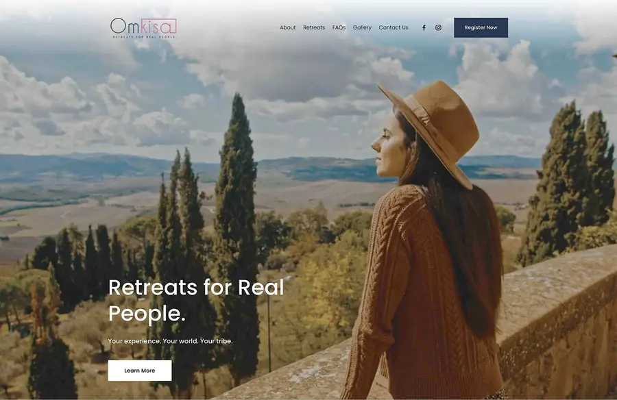 Omkisa retreat website