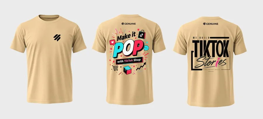 TikTok Shop agency T-shirts