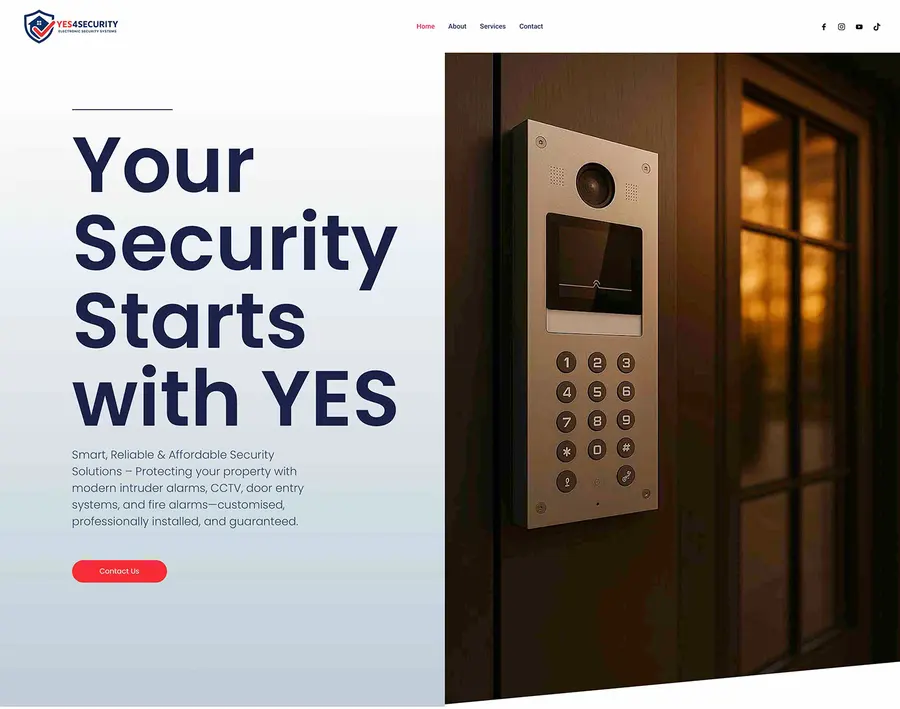 YES4Security business website