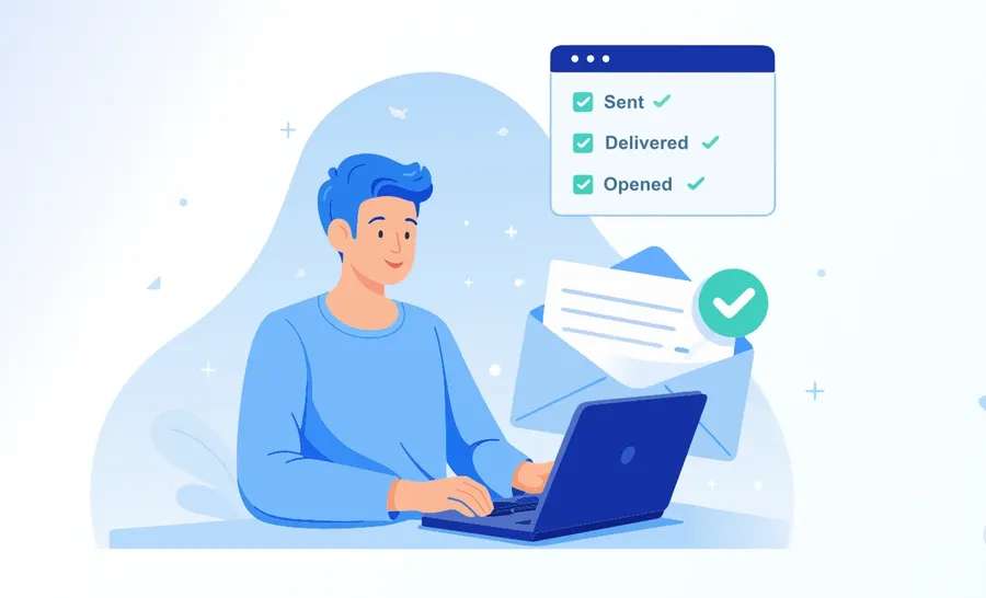 Illustration: Email delivery tracking